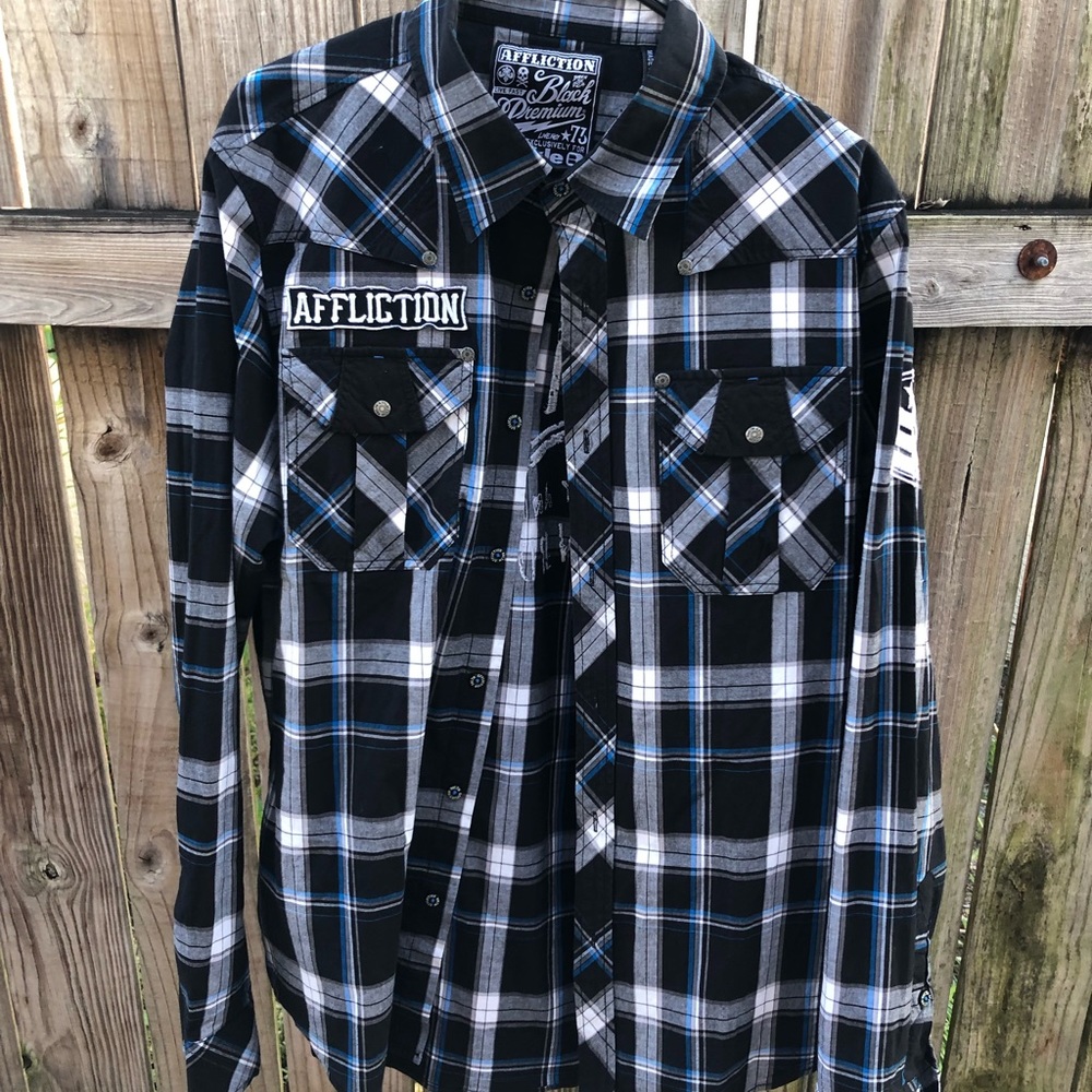 AfflictionShirt By Buckle Plaid Pattern